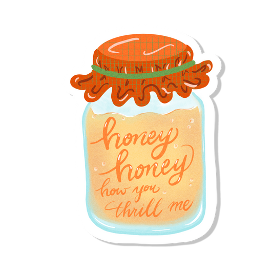 Honey jar stickers